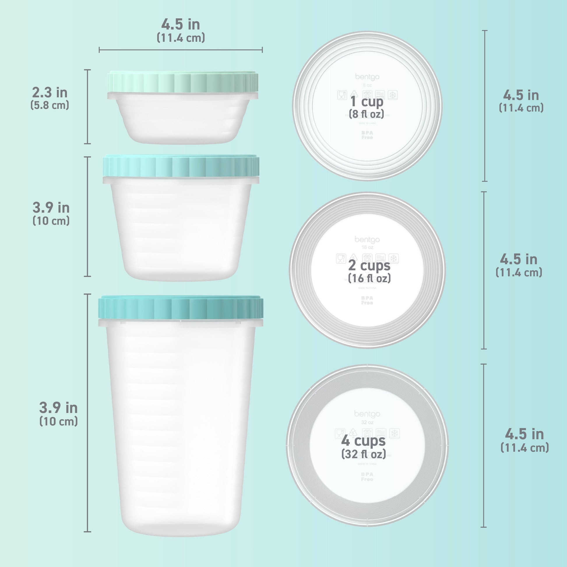 Bentgo Prep Twist-Top Containers (60-Piece)